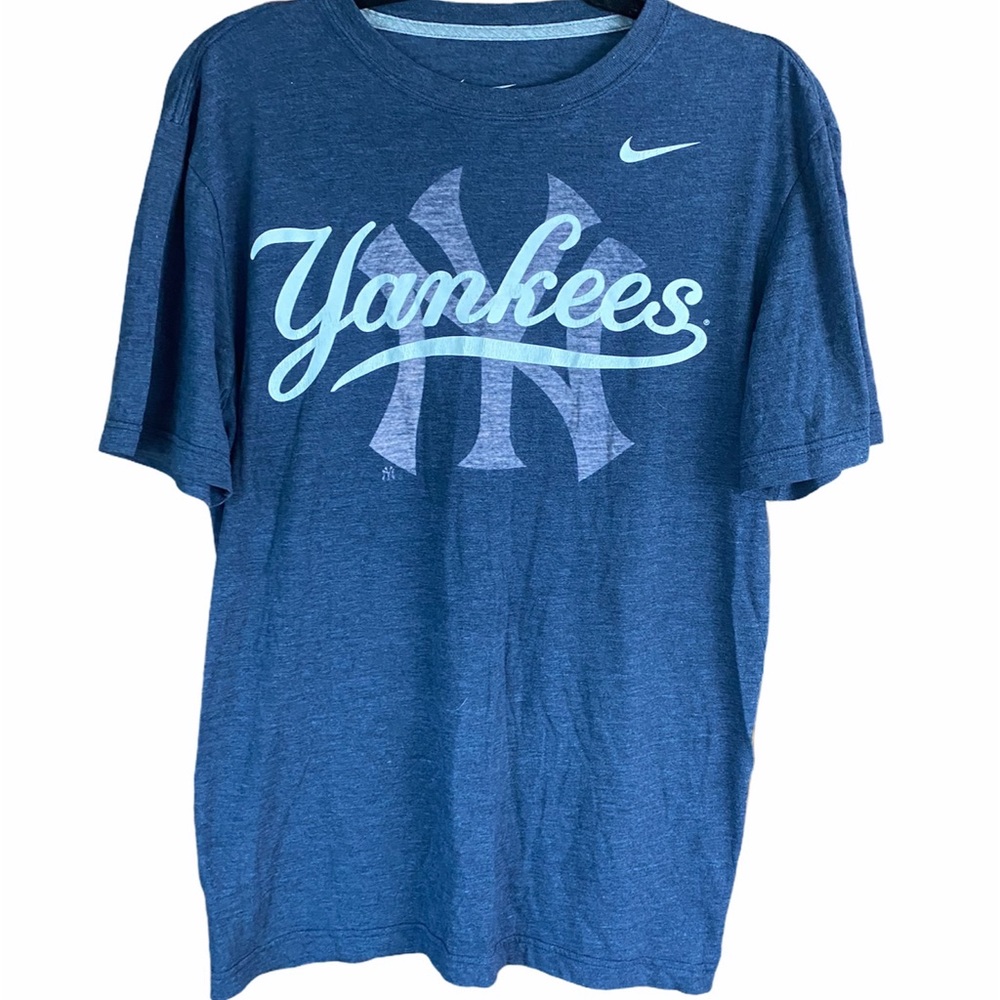 Nike Yankees Baseball Navy Blue Logo T-Shirt